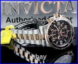 Invicta Men's PILOT 45mm Stainless Steel Black Dial Chronograph Tachymeter Watch