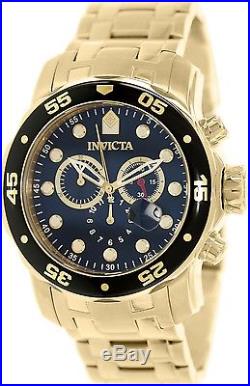 Invicta Men's Pro Diver 0072 Gold Stainless-Steel Swiss Chronograph Watch