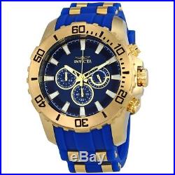 Invicta Men's Pro Diver 22556 Blue Silicon, Stainless Steel Chronograph Watch
