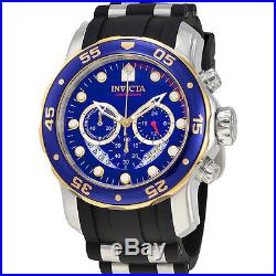 Invicta Men's Pro Diver 22971 Silicone, Stainless Steel Chronograph Watch