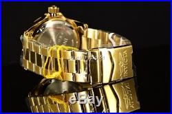 Invicta Men's Pro Diver 43MM Sunray Silver Dial 18k Gold Tone SS Bracelet Watch