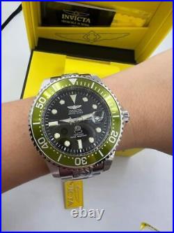Invicta Men's Pro Diver 47mm Green Black Dial Stainless Steel Automatic Watch