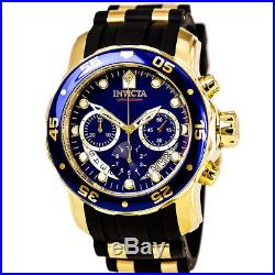 Invicta Men's Pro Diver 6983 Stainless Steel, Silicone Chronograph Watch