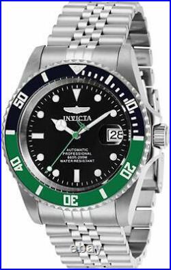 Invicta Men's Pro Diver Automatic 3 Hand Black Dial Stainless Steel Watch 29177