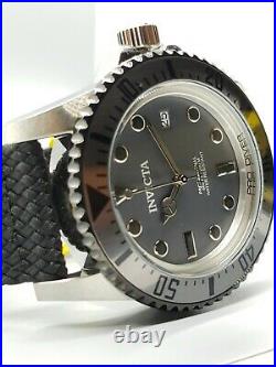 Invicta Men's Pro Diver Automatic Gun Metal Grey, Black Nato Strap 44mm Watch