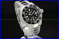 Invicta Men's Pro Diver Black Dial Silver Bracelet Automatic 45mm SS Watch 0420
