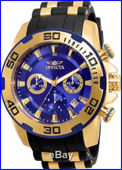Invicta Men's Pro Diver Chrono 100m Stainless Steel/Black Silicone Watch 22313