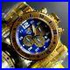 Invicta Men's Pro Diver Gold Blue Dial Chronograph Quartz 52mm Bracelet Watch