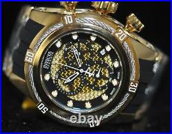 Invicta Men's Rare Bolt Swiss Reserve Chrono Gold Dial Black Poly Watch 20415