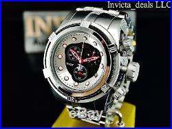 Invicta Men's Reserve 53mm Bolt Zeus Swiss Chrono Black Dial Red Accent SS Watch
