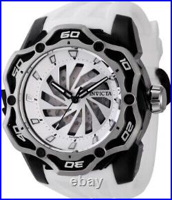 Invicta Men's Ripsaw Silver Dial Automatic 56mm White Silicone Band Watch 44114