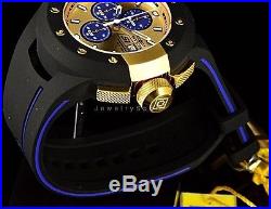 Invicta Men's S1 Rally Cruiser Chronograph 52mm GOLD DIAL Black/Blue Strap Watch