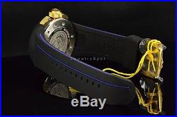 Invicta Men's S1 Rally Cruiser Chronograph 52mm GOLD DIAL Black/Blue Strap Watch