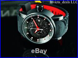 Invicta Men's S1 YAKUZA Dragon Automatic NH35A Black IP Black & Red Strap Watch