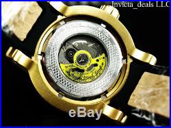 Invicta Men's S1 Yakuza Dragon 18K Gold IP Automatic NH35A SS Black Strap Watch
