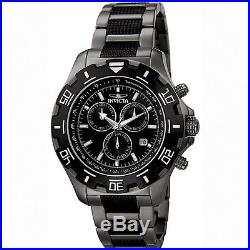 Invicta Men's Specialty 6412 Black Stainless Steel Chronograph Watch