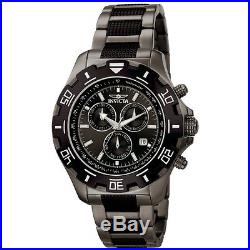 Invicta Men's Specialty Chronograph Black/Gunmetal Stainless Steel Watch 6412