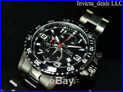 Invicta Men's Specialty FLIGHT Chronograph COMBAT TRIPLE BLACK ALL BLACK Watch