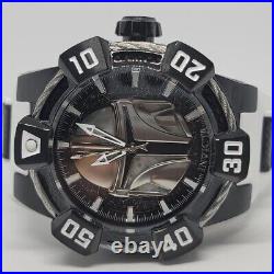 Invicta Men's Star Wars Mandalorian Silver Black Dial Automatic 52mm Watch