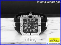 Invicta Men's Subaqua Swiss Ronda Quartz Black MOP Dial Silicone Band 44mm Watch