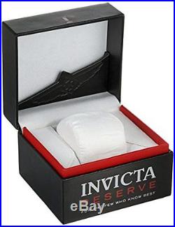 Invicta Men's Venom 1000m Rose Gold Plated Black Leather Band Watch 0360