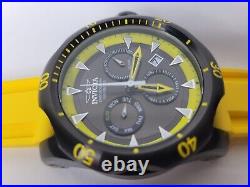 Invicta Men's Venom Chronograph Watch Gray Yellow 26637 53.7mm