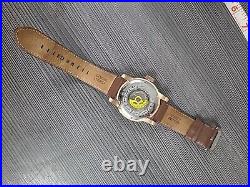 Invicta Men's Vintage Excalibur Automatic Watch Brown Leather 21978 52mm watch