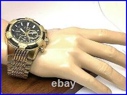 Invicta Men's Watch 25867 Bolt Swiss Quartz Chronograph Gold Tone S\S Black Dial