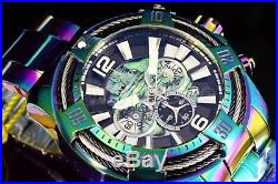 Invicta Men's Watch 27271 VORTEX Bolt Abalone Tri Cable Dial Iridescent SS Band