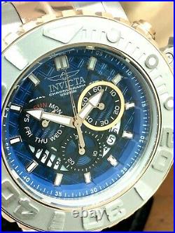 Invicta Men's Watch 30910 Sea Hunter Swiss Quartz Blue Dial Chronograph Steel