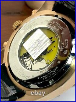 Invicta Men's Watch 31316 Pro Diver Quartz Black Steel Rose Gold Bezel 50mm