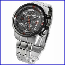 Invicta Men's Watch Aviator Chronograph Gunmetal Dial Steel Bracelet 17204