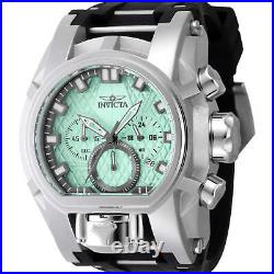 Invicta Men's Watch Bolt Zeus Magnum Chronograph Silver and Black Strap 47530