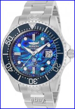 Invicta Men's Watch Grand Diver 47mm Navy Blue Dial Abalone Automatic SS 23983