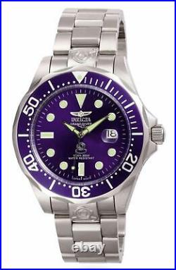 Invicta Men's Watch Grand Diver Automatic Blue Dial Silver Tone Bracelet 3045
