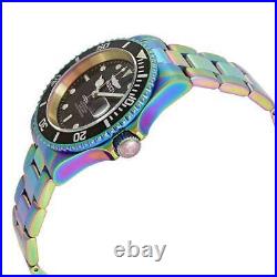 Invicta Men's Watch Pro Diver Automatic Black Dial Iridescent Bracelet 26600