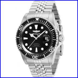 Invicta Men's Watch Pro Diver Automatic Black Dial Silver Tone Bracelet 30091