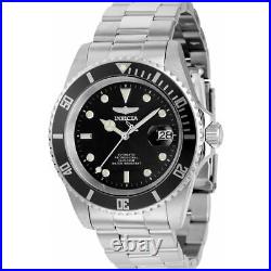 Invicta Men's Watch Pro Diver Automatic Black Dial Silver Tone Bracelet 8926OBXL