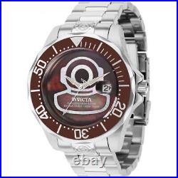 Invicta Men's Watch Pro Diver Automatic Brown MOP Dial Silver Tone Bracelet 4618