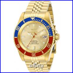 Invicta Men's Watch Pro Diver Automatic Gold Tone Dial Bracelet 29183