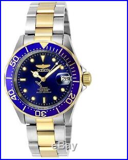 Invicta Men's Watch Pro Diver Blue Dial Automatic Two Tone Bracelet 8928