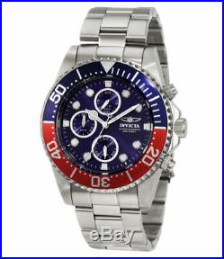 Invicta Men's Watch Pro Diver Blue & Silver Tone Dial Chronograph Bracelet 1771