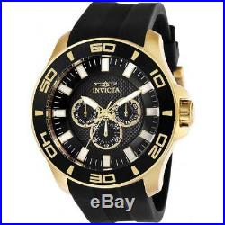 Invicta Men's Watch Pro Diver Chronograph Black Dial Rubber Strap 28001
