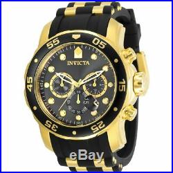 Invicta Men's Watch Pro Diver Chronograph Black Dial Two Tone Strap 30764