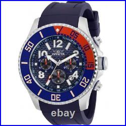 Invicta Men's Watch Pro Diver Chronograph Blue Dial Rubber Strap 30958