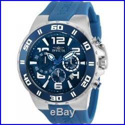 Invicta Men's Watch Pro Diver Chronograph Blue Dial Silicone Strap 30937