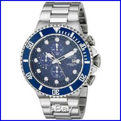 Invicta Men's Watch Pro Diver Chronograph Blue Dial Steel Bracelet 18907