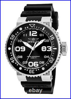 Invicta Men's Watch Pro Diver Quartz Black Dial Silicone Rubber Strap 21518
