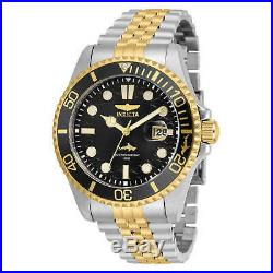 Invicta Men's Watch Pro Diver Quartz Black Dial Two Tone Bracelet 30618
