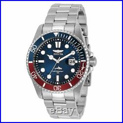Invicta Men's Watch Pro Diver Quartz Blue Dial Stainless Steel Bracelet 30951
